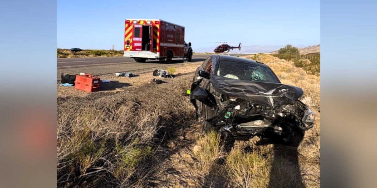 9 Injured, 4 Airlifted after Two-Car Collision on I-15 in San Bernardino County