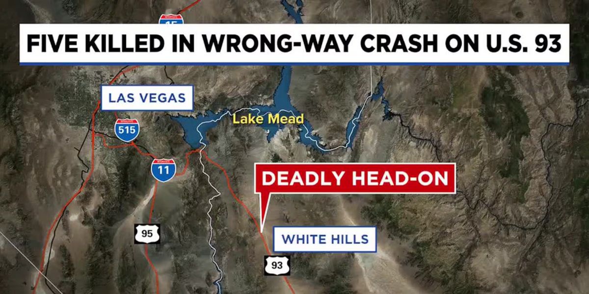 All dead in wrong-way Arizona Freeway Crash near White Hills; Alcohol or Drugs Suspected