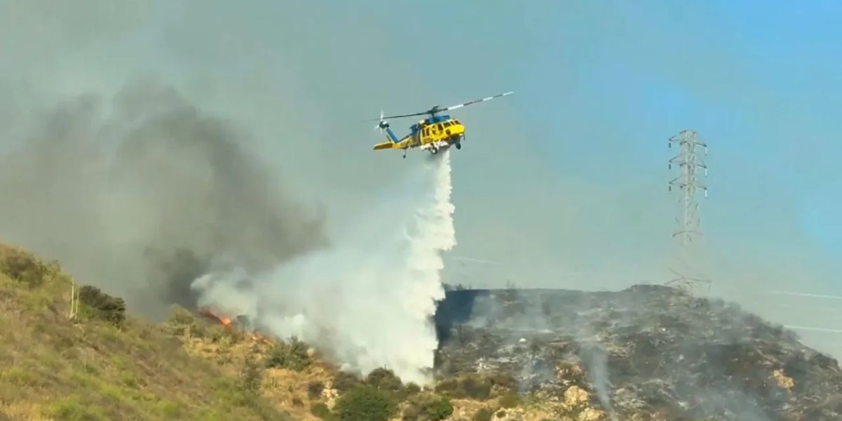 Brush Fires Erupt along Santa Clara River, Firefighters respond to back-to-back Fires