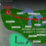 Daily Thunderstorms threaten Travel and Safety across Midwest and Northeast