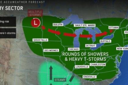 Daily Thunderstorms threaten Travel and Safety across Midwest and Northeast