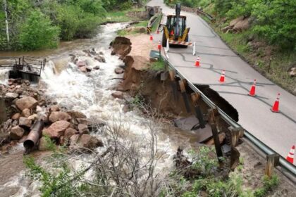 Flooding destroys road in Colorado Springs' North Cheyenne Cañon