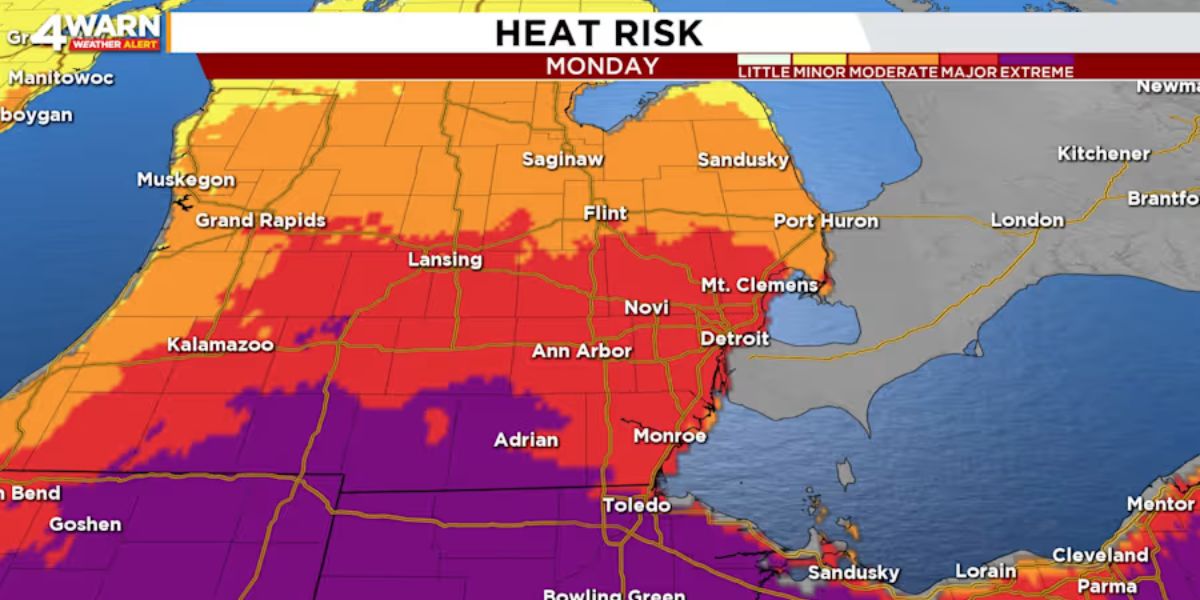 Metro Detroit Heat Wave Brutal Temps, Record Highs, and Storms on the Way