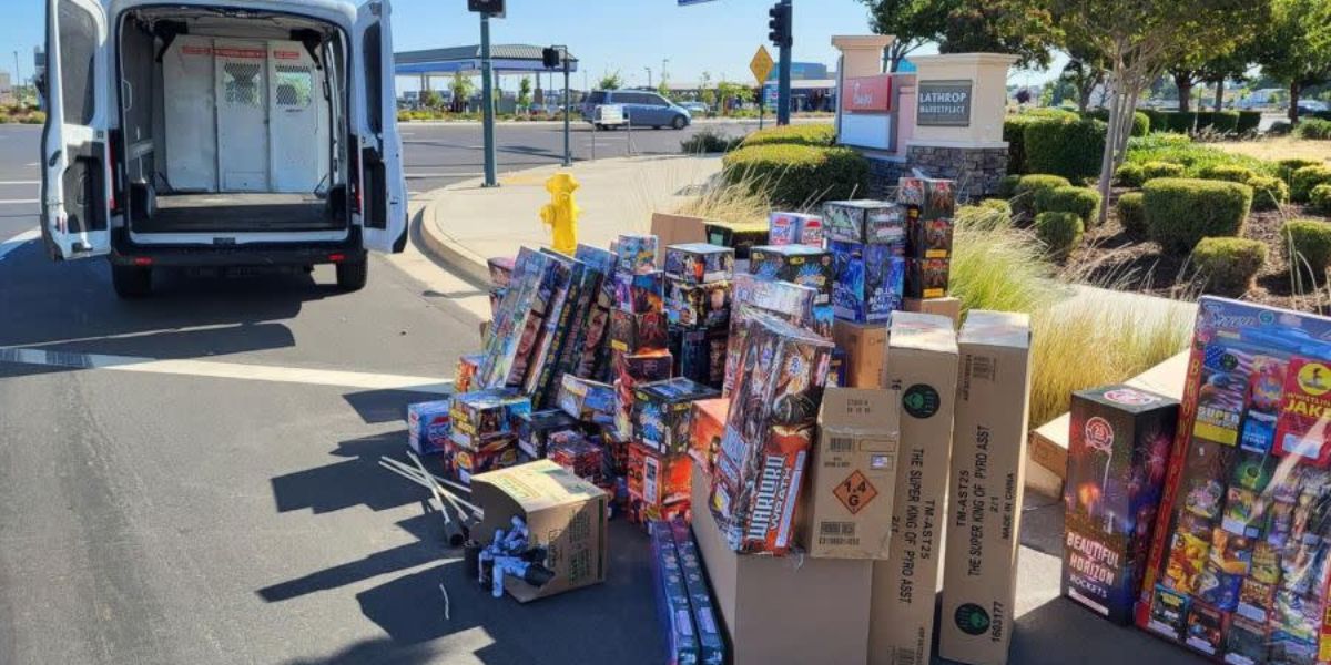 Police Seize nearly 2,000 pounds of Fireworks, Dozens of Explosives in Lathrop Bust