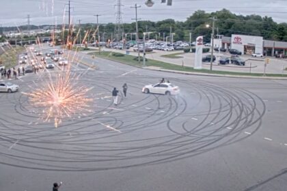 Police investigating Illegal Street Takeover involving Dangerous Stunts, Fireworks in Plymouth Township