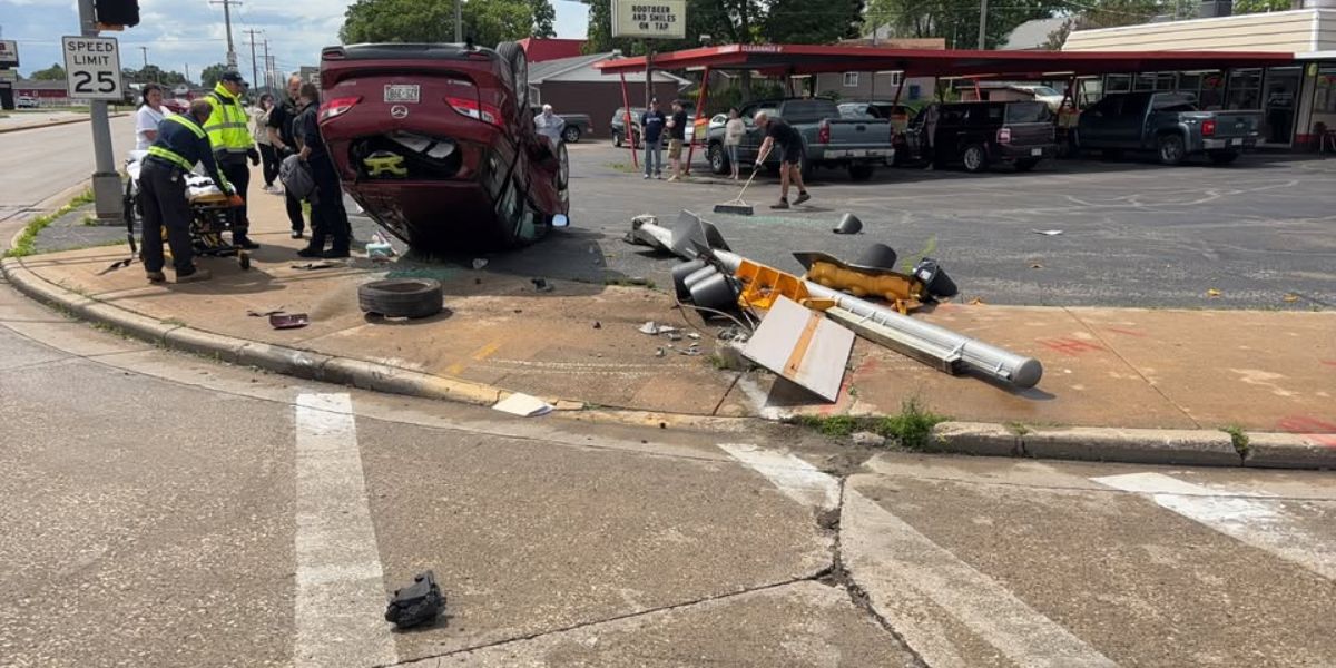 Speeding SUV Flips after Collision with Car in Sparta, Injuring Two - Police