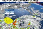 Tropical Development Brewing Near Bay of Campeche, Chances remain Low for now - NHC