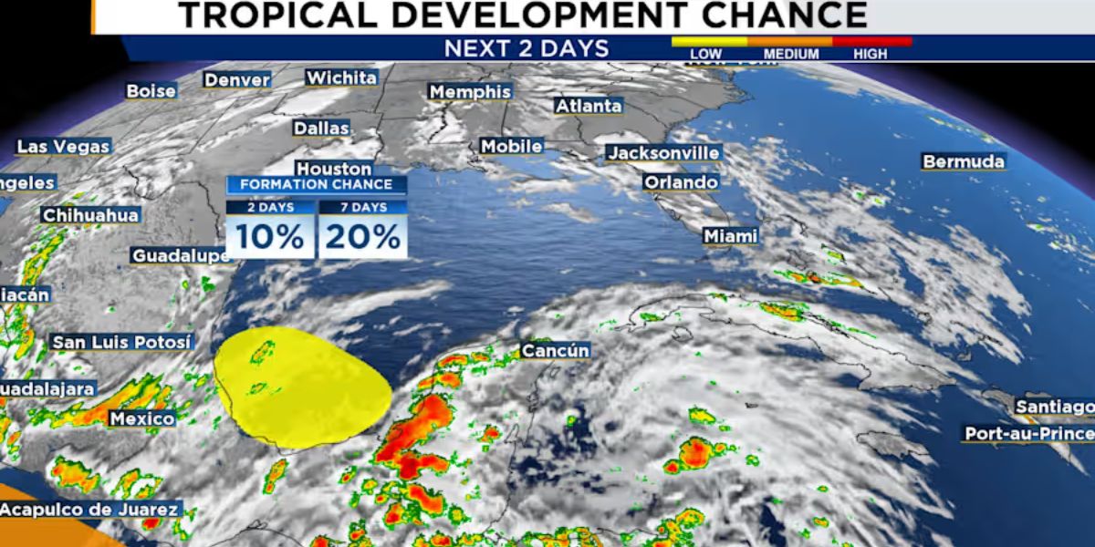 Tropical Development Brewing Near Bay of Campeche, Chances remain Low for now - NHC