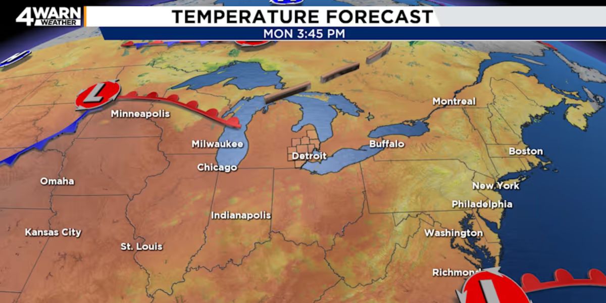 Warm Temps Return to Metro Detroit, Midweek Storms Could Pack a Punch